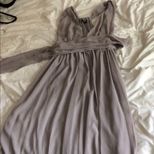 Purple chiffon dress